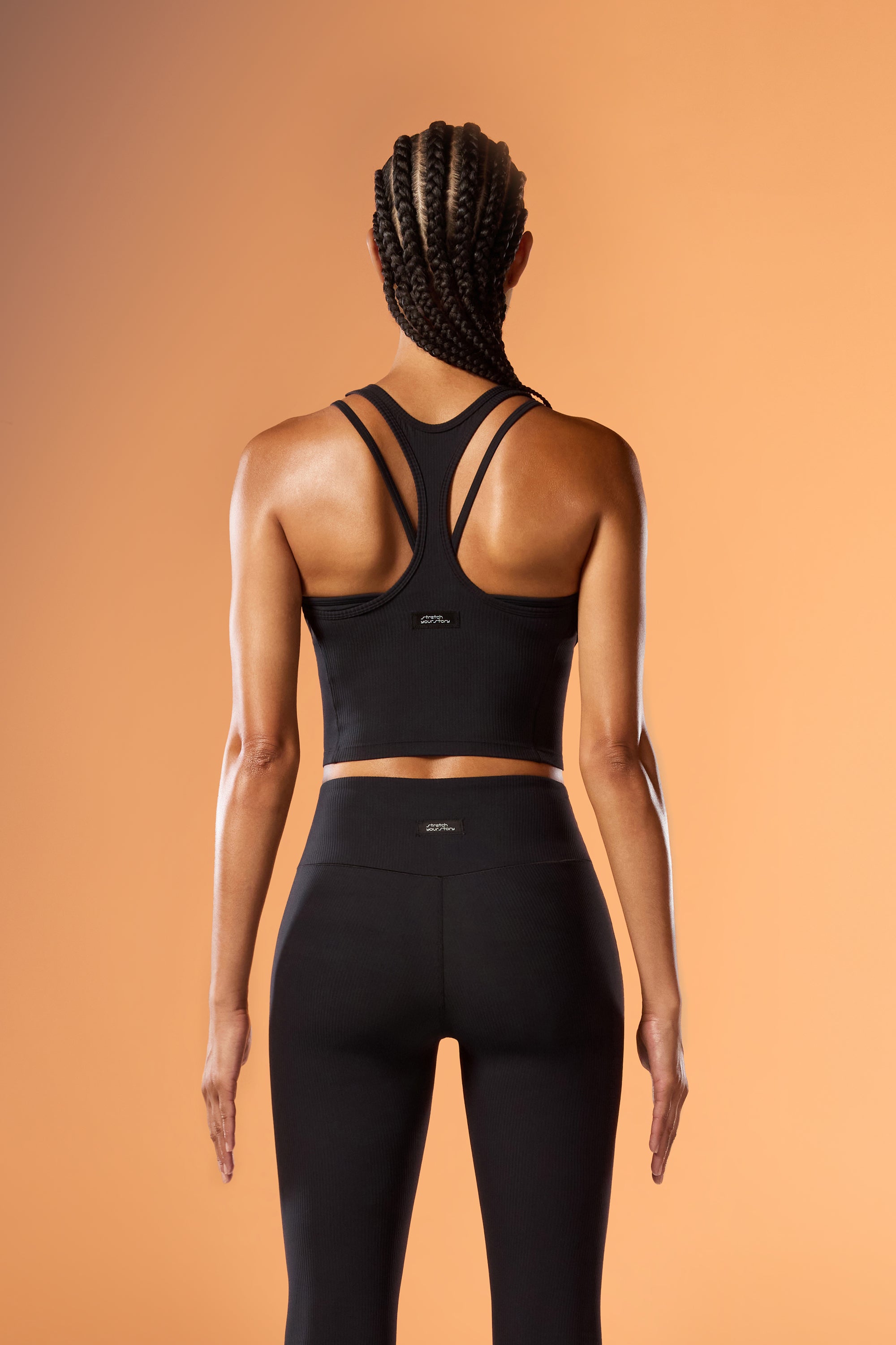 ButterEase™ Layered Longline Bra - Black
