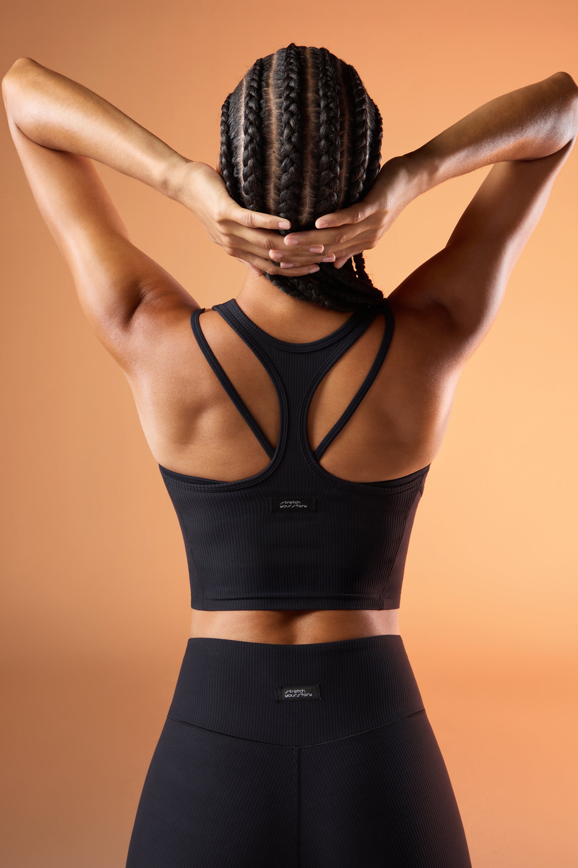 ButterEase™ Layered Longline Bra - Black