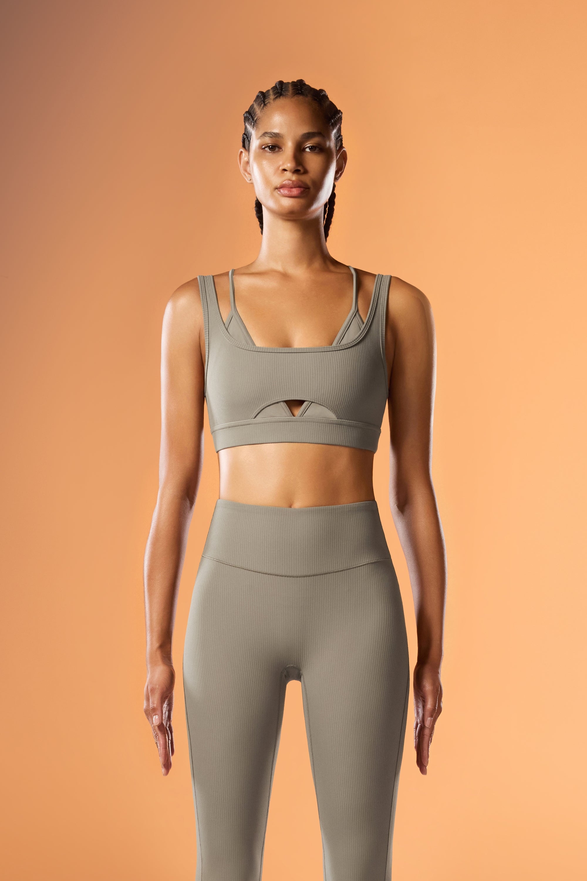 ButterEase™ Layered Bra - Fog Brown