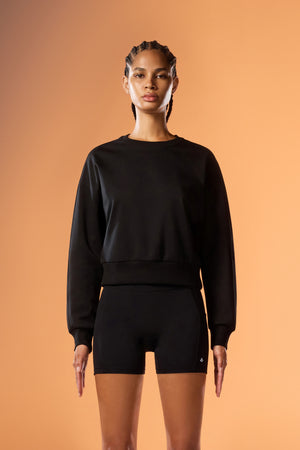 Easy Soft Oversized Fit Cropped Crew