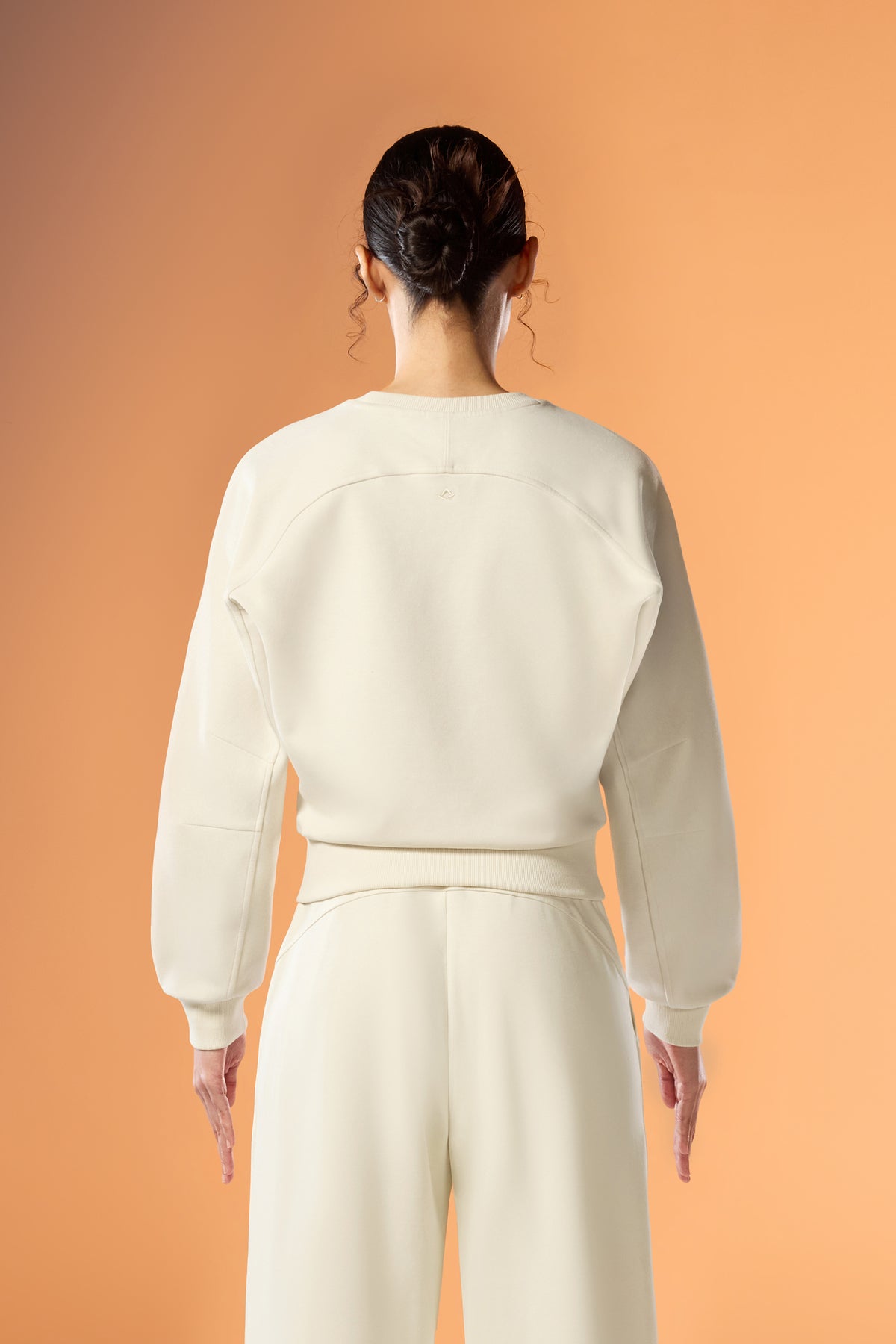 Easy Soft Oversized-Fit Cropped Crew - Light Beige