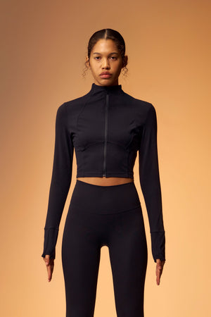 Slim-Fit Cropped Jacket