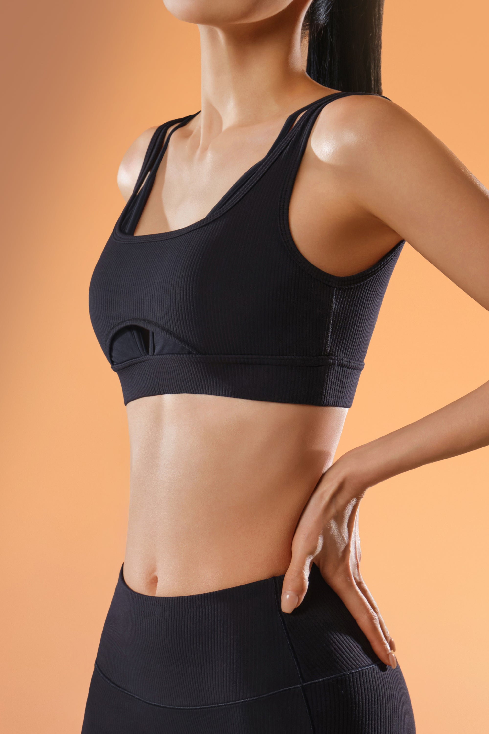 ButterEase™ Layered Bra - Black