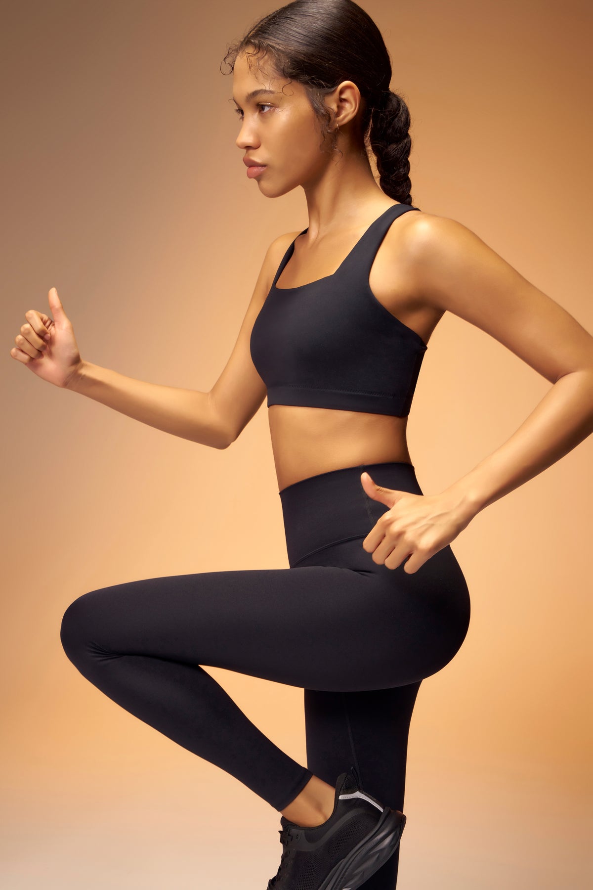 ButterFlow™ Square Neck Bra B/C Cups - Black