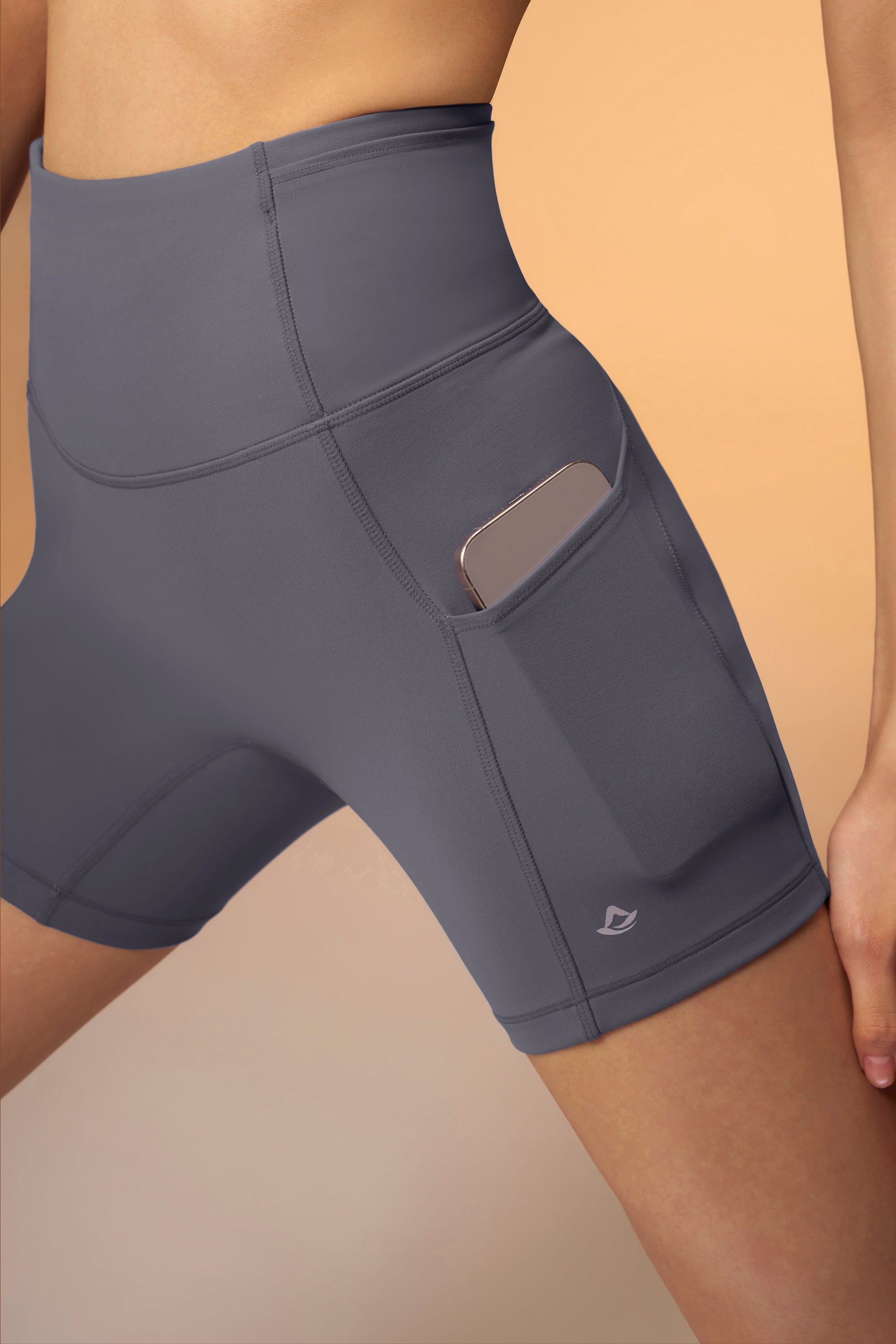 ButterFlow™ Pocket Biker Short 6" - Blue Shadow
