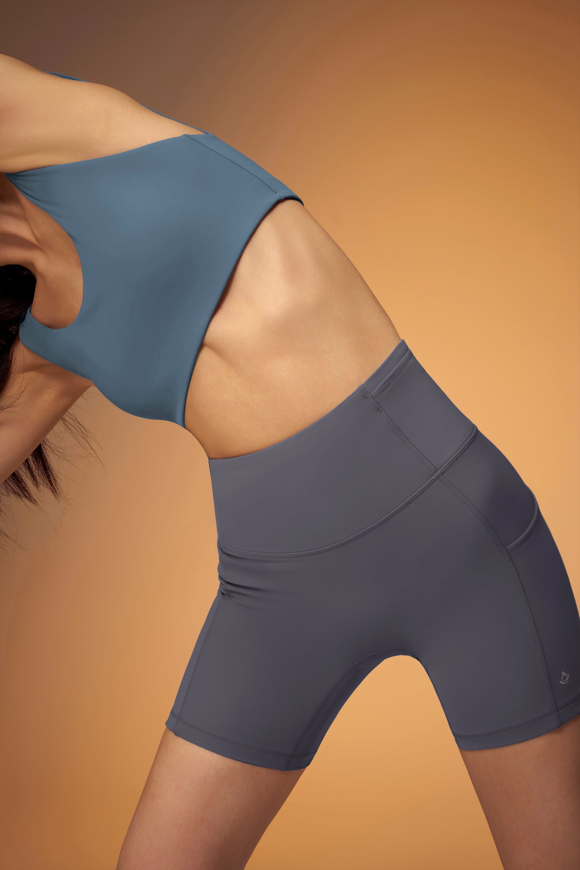 ButterFlow™ Pocket Biker Short 6" - Blue Shadow
