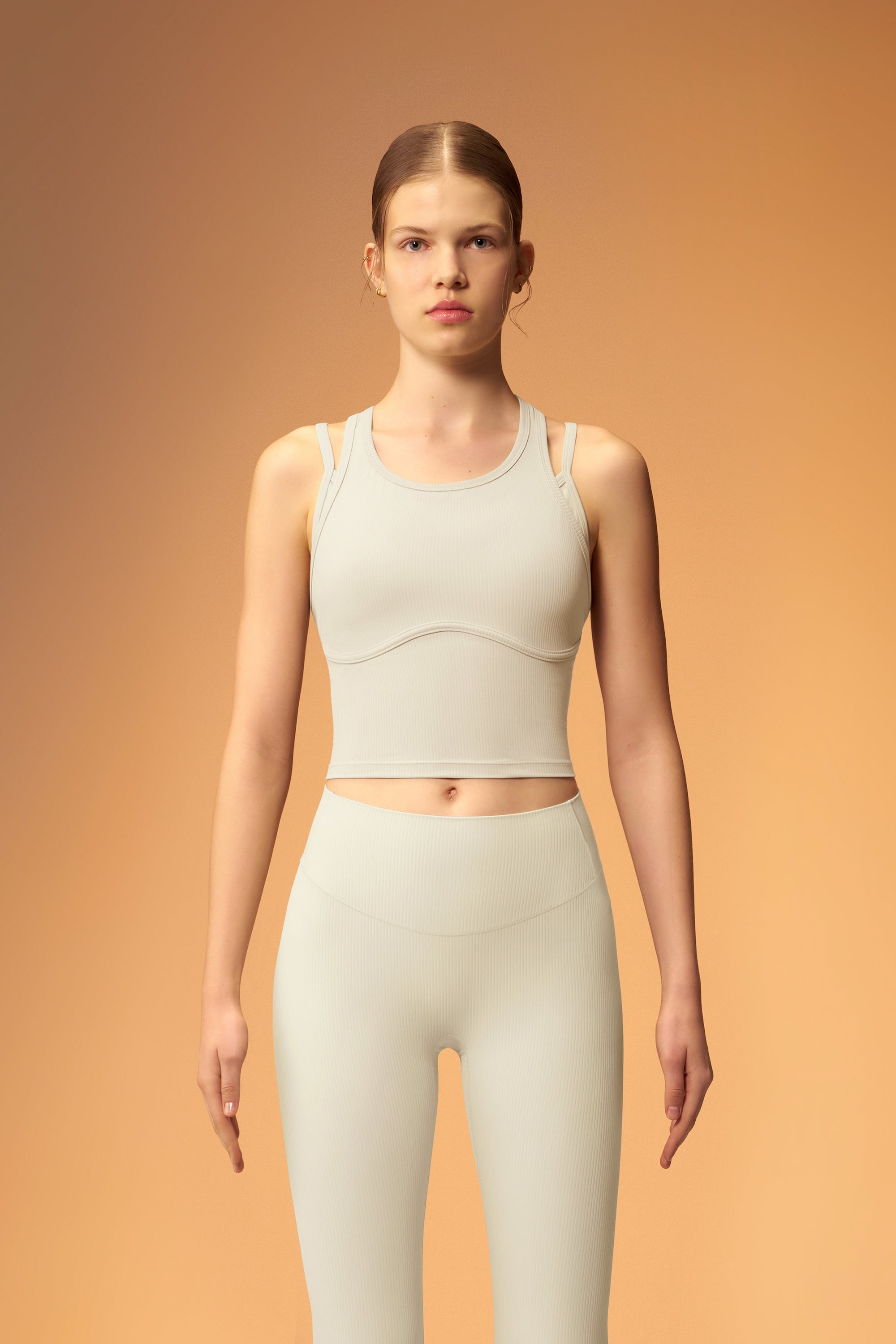ButterEase™ Layered Longline Bra - Foam Beige