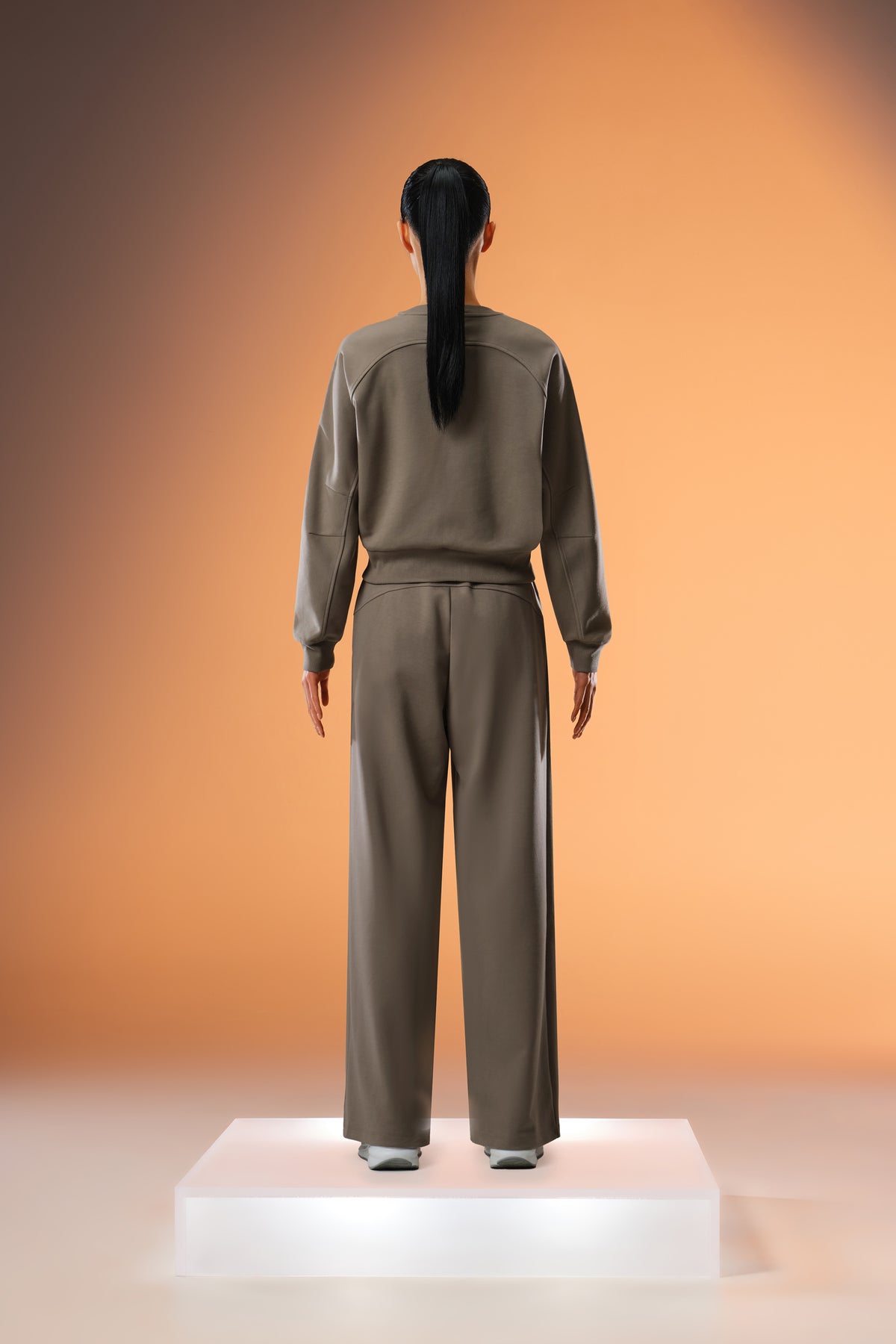 Easy Soft Wide Leg Pant - Fog Brown