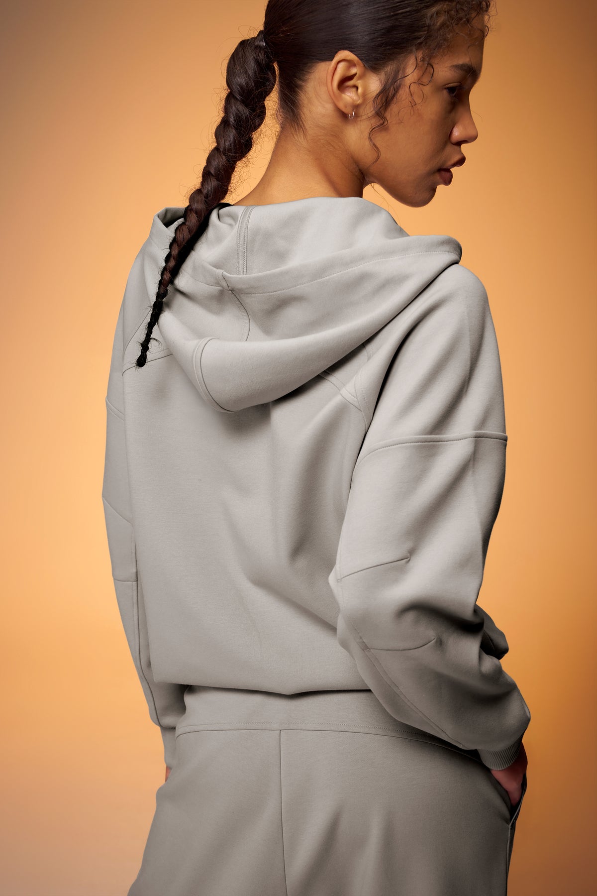 Easy Soft Oversized Full-Zip Hoodie - Hushed Beige