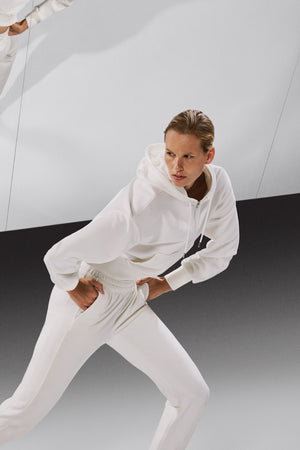 Dream Soft Cropped Full-Zip Hoodie