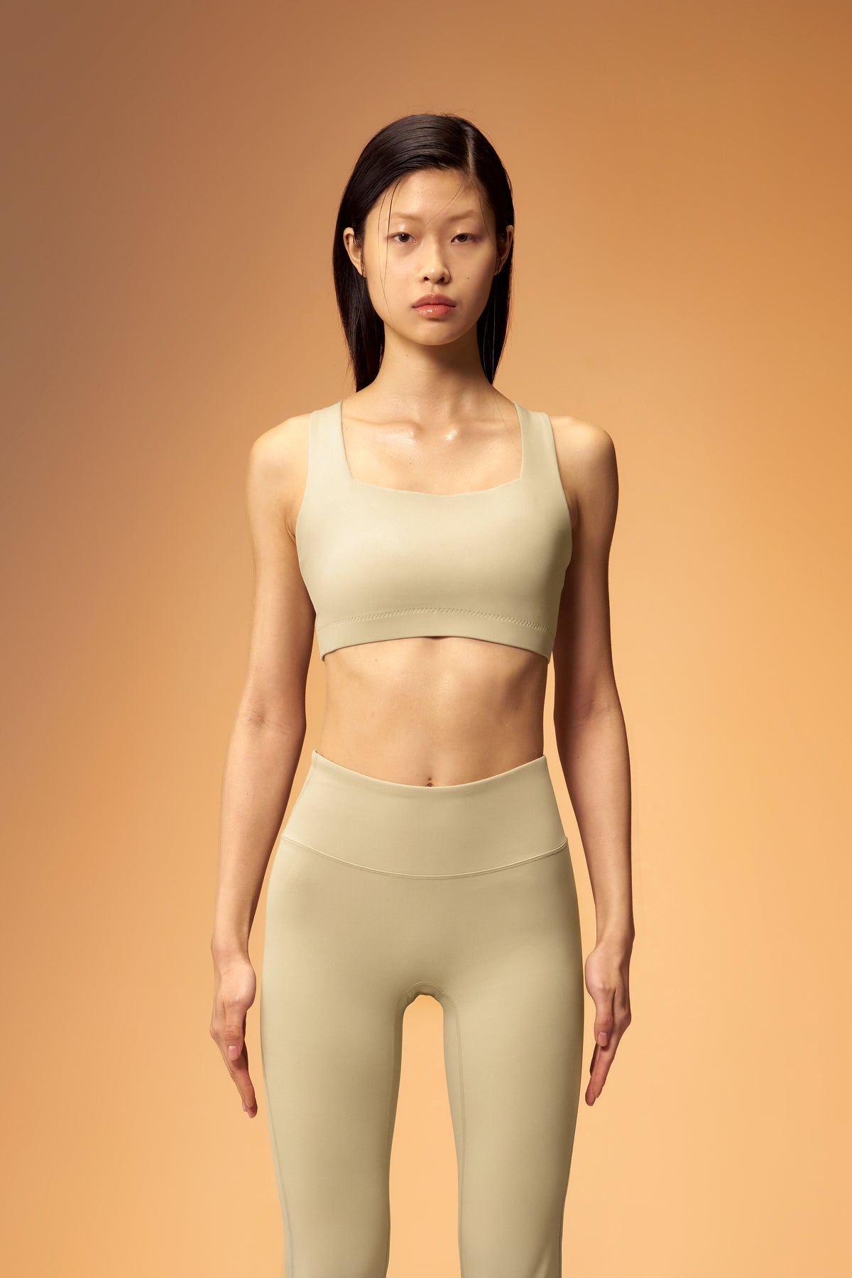 ButterFlow™ Square Neck Bra B/C Cups - Oatmeal Beige