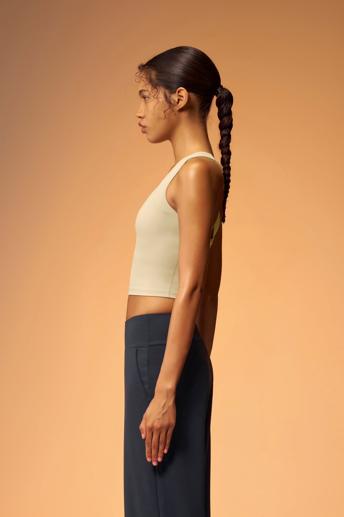 ButterFlow™ Square Neck Longline Bra B/C Cups - Oatmeal Beige