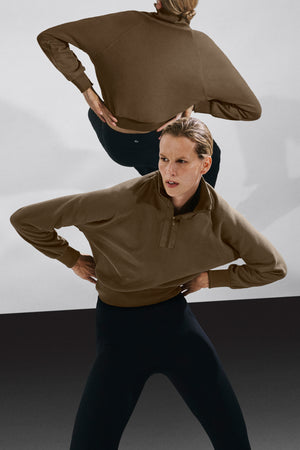 Dream Soft Cropped Half-Zip